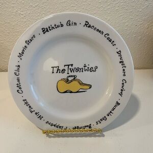 (6) Pottery Barn “Decade Plates”